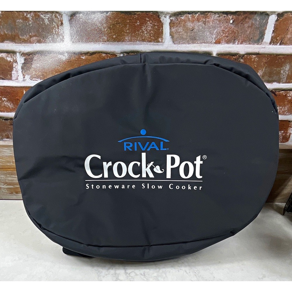 Rival Crock-Pot Black Insulated Reusable Carrying Case w/ Handles Zipper